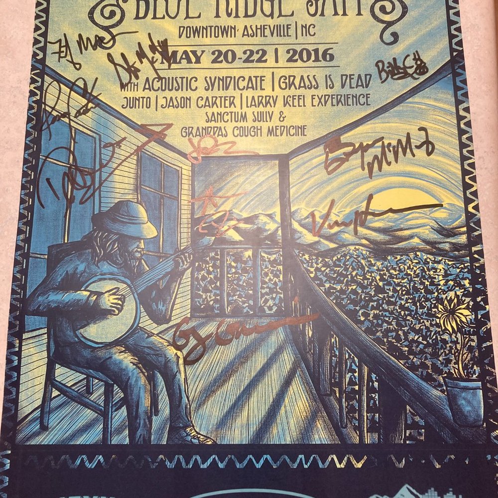 Signed Leftover Salmon Poster